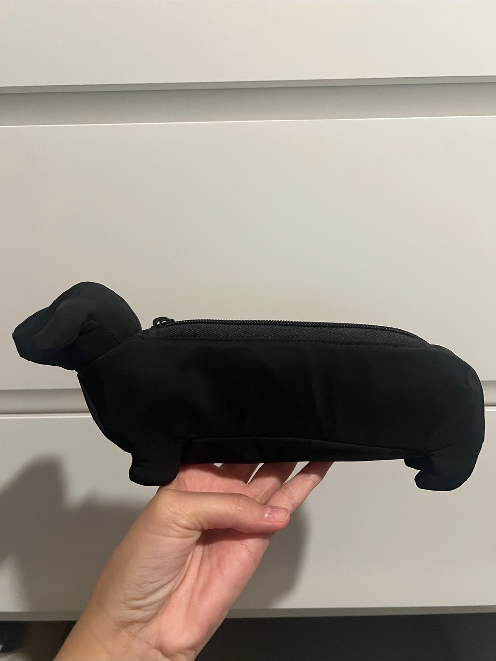 VS pink dachshund storage pouch